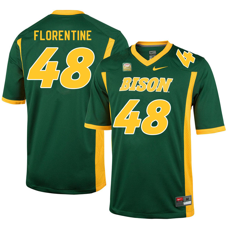 Men #48 Mike Florentine North Dakota State Bison College Football Jerseys Sale-Green - Click Image to Close